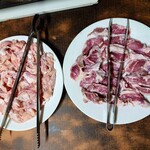 焼肉の龍巳 - ホルモンと豚サガリ