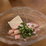 銀泉 - カニ身とカニ味噌豆腐