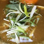 扇町うどん屋 あすろう - 最後に。このネギが素晴らしいアクセントになってます。