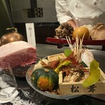 鉄板焼コルザ - 松村料理長による本日の食材の紹介