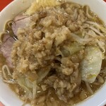 ラーメン二郎 仙川店 - カエシのキレ、アブラの甘味、麺の硬さ、豚のボリューム味どれも◯