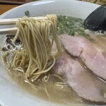 ラーメンTonTon - 麺は極細ストレート