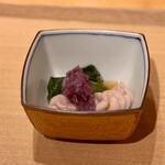 炭火割烹 庵 - 白子と蔓紫