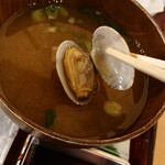 うなぎと竈いくら 山都 - アサリの味噌汁~♡