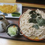 青葉 直利庵 - 天ざる大（￥1,550)