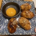 そば処　満留賀 - 月見つくね