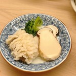 割烹 白鷹 - 鱧と大黒シメジのような松茸