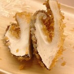 割烹 白鷹 - 松茸はフライが一番