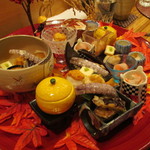 さとう - 秋の八寸１０種盛り(三人分)　2014/11