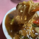 国龍飯店 - 中太麺　ボリュームたっぷり