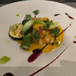 Restaurant Laplace - アオハタのポワレ・ムール貝ソース