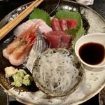 酒処佗助 - お刺身盛り合わせ