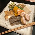 酒処佗助 - 煮物の盛り合わせ