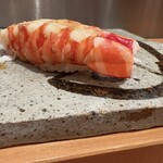 鮨 うえはら - 蒸しエビ