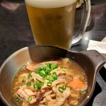 雷鳥 - 生ビールとお通し