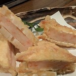 ちせん - 【揚げ物】海老の挟み揚げ2種（海老のクラッカー挟み揚げ、海老の蓮根挟み揚げ）