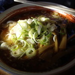 タロー軒 - 2014.11.4の朝ラーメン、朝日が眩しいです２
