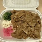 肉波 - 豚焼肉弁当　秘伝のタレ　肉マシ　にんにくマシ