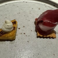 Ristorante Ecru - メニューに無い、最初のお通し、生ハムうめー！