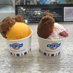 レストランくいな 境店 - マンゴー味とストロベリーチーズケーキ味