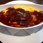 ルッコラ - 牛ホホ肉シチューオムライス！