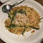 シンヤ - エビ入ニラ玉750円