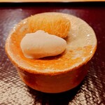 伊勢 三玄 - カラスミ餅、帆立カダイフ