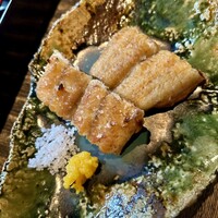 柚子屋旅館・一心居 - 鰻〜外さっくり、中ふっくら！柚子胡椒か塩で