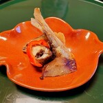 懐石 かみむら - 子持ち鮎揚げ
