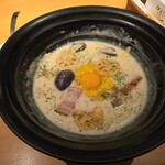 つるとんたん - カルボナーラのおうどん