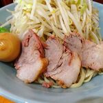 ラーメン 盛太郎 - つけ麺（中盛）1,200円（野菜マシマシ、背脂）