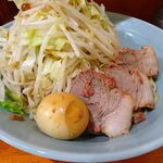 ラーメン 盛太郎 - つけ麺（中盛）1,200円（野菜マシマシ、背脂）