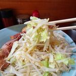 ラーメン 盛太郎 - つけ麺（中盛）1,200円（野菜マシマシ、背脂）