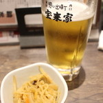 第二宝来家 - 生ビール460円＋税＆お通し