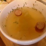 シュナカフェ - 日替わりランチに付くスープ