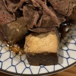 大衆酒場 長次郎 - 肉豆腐　豆腐断面図