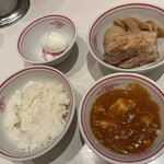 蒙古タンメン中本 - ゆで玉子、メチャアジ、定食