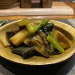 鮨 はま岡 - 鮑のバター炒め