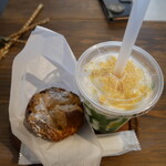 & dessert&cafe - 料理写真:チーズケーキとバタークッキー、風味と食感の見事なマリアージュ♡