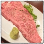 牛新 - A5常陸牛のサーロイン。間違いないです。