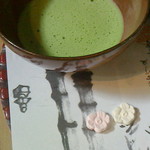 休耕庵 竹の庭の茶席 - お抹茶と干菓子