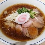 らーめん鱗 茨木店 - 醤油らーめん　2014.11.6