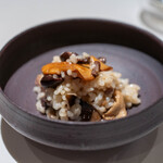 レストラン オオツ - 2025.10 焼きリゾット（オオイチョウタケ、クリフウセンタケ、ハタケシメジ、アンズタケ）