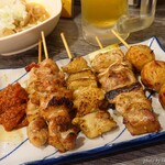 串焼亭ねぎ - 2024年10月　おまかせ串焼き5本【税込720円】