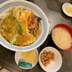 秋月そば - 味噌天丼