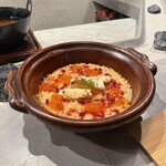 割烹こめを - ビーツの炊き込みご飯。（岡山県あさひ）