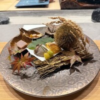 割烹こめを - 八寸　吹き寄せ