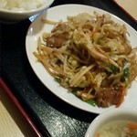 Yuufuku Rai - レバ野菜定食　600円