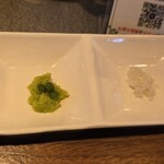 麺や くろえもん - 粗塩と実山椒＆山葵