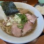 焼きあご煮干しらぁめん はなかぜ - 濃厚らぁめん(¥1,000),ライス(¥170),替え玉(¥180)